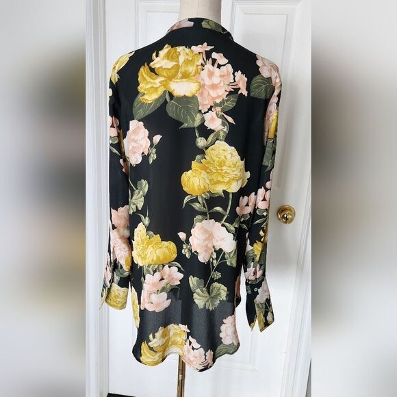 NWOT H&M Conscious Floral Blouse - Size 12 - Picture 3 of 10